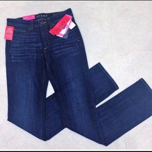 Spanx slim-x dark wash rinse
